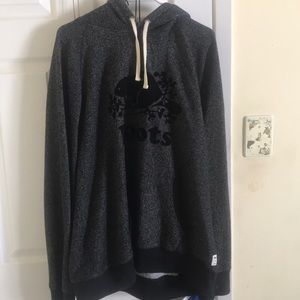 Roots pull over hoodie (salt and pepper)